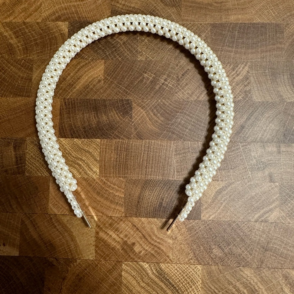 J Crew faux pearl headband